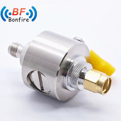 Arrestador de rayos RF doble F Jack femenino a F Jack Protector de sobretensiones de cable coaxial 698-3800MHz en interiores y exteriores IP65