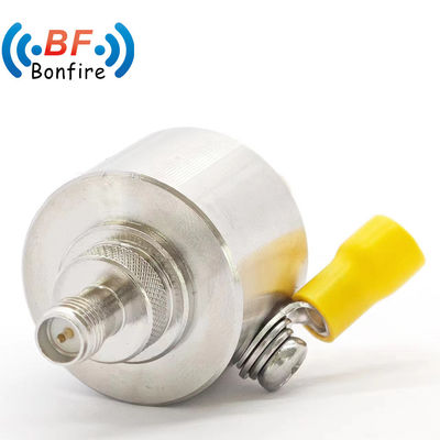 Arrestador de rayos RF doble F Jack femenino a F Jack Protector de sobretensiones de cable coaxial 698-3800MHz en interiores y exteriores IP65