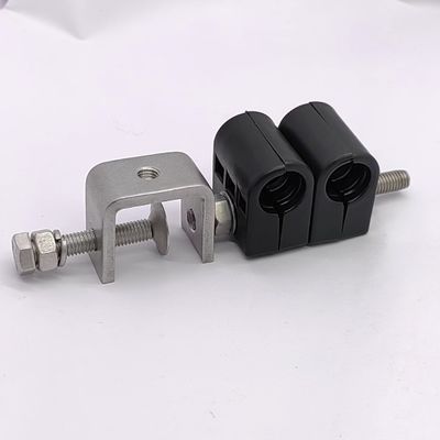 0.410kg Paquete Peso bruto 1/2&quot; y 7/8&quot; Agrafadores de cable doble de agujero único