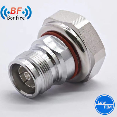 LJQ -XXXXX 4.3-10 Conector coaxial masculino a 7/16 DIN femenino para cable superflexible de 1/2 &quot;
