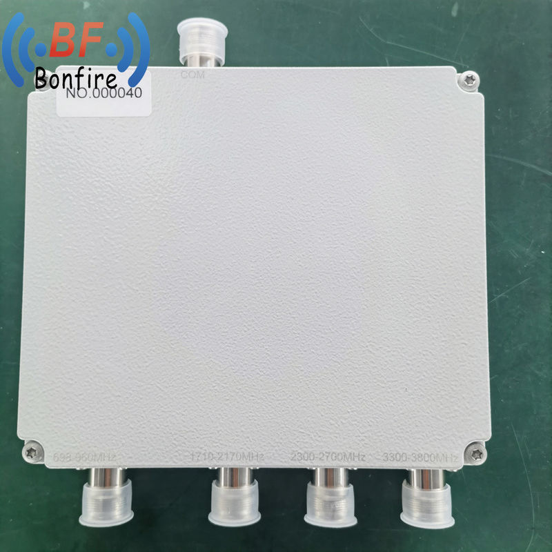 4.3-10f Interfaz DIN-F Combinador de banda cuádruple RF para diplexer Combinador de Gdwl Quadplexer