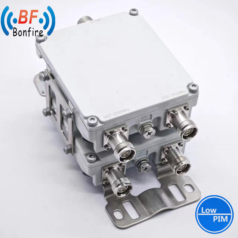 HLQ-XXXXX IP65 Quadplexer Multiplexador para interiores y exteriores para 1710-2170 MHz y 2300-2690 MHz