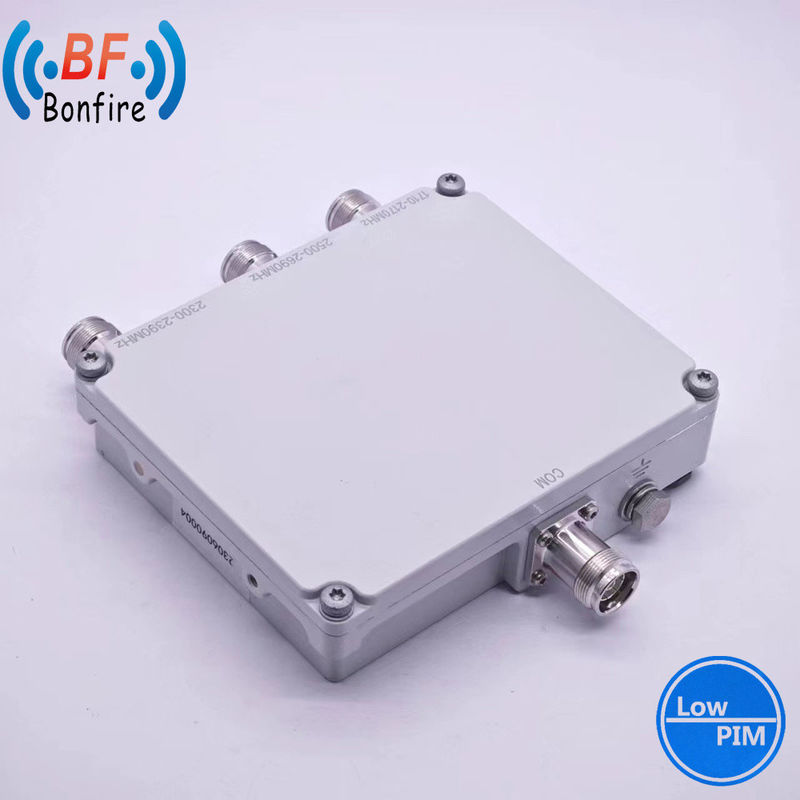 Combinador de Pim bajo VHF UHF Duplexador de banda para 1710-2170MHz 2300-2690MHz Cobertura de red