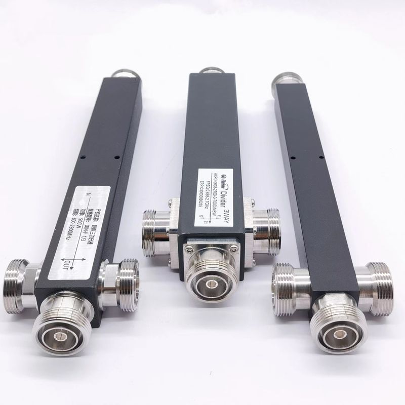 698-4200MHz DIN-F 3 Way Low Pim en el edificio Reactive Power Splitter con interfaz DIN-F