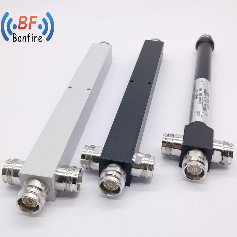 Alta potencia 350-3800MHz Divididor de potencia de cavidad de 2 vías con conectores femeninos DIN Adecuado