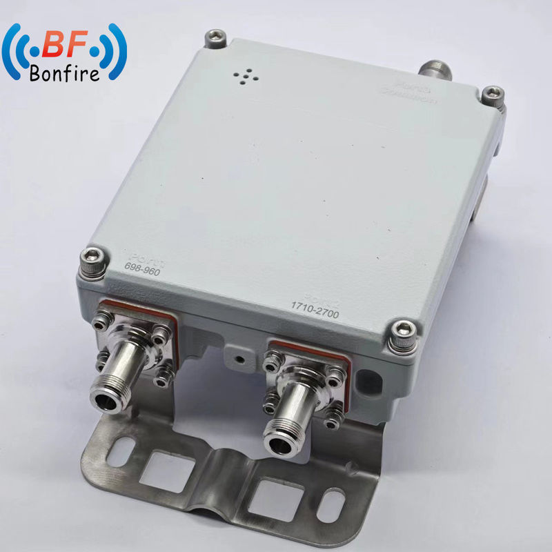 1710-2170MHz 2300-2700MHz Triplexador con Low Pim -160dbc RF Diplexador y 4.3-10-F Conector