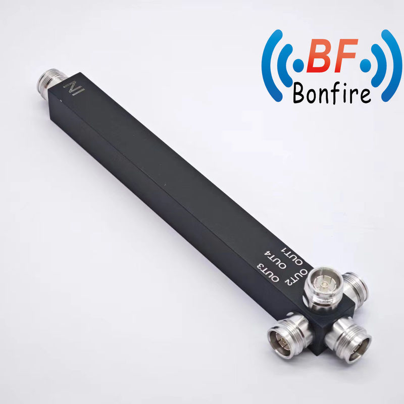 Producción OEM/ODM 698-3800MHz 4.3-10 Femenino Reactivo de 4 vías RF Splitter de baja potencia Pim