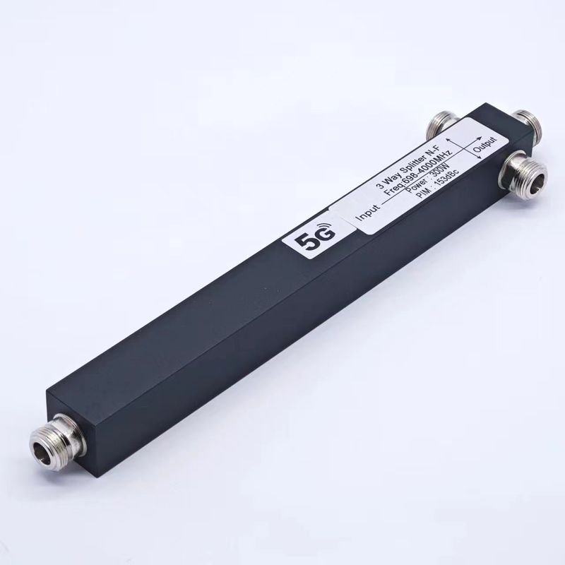 Se ha diseñado para separar la potencia de la cavidad de 3 vías 698-4200MHz N Femenino IP65 4.3-10 F/DIN-F/N-F