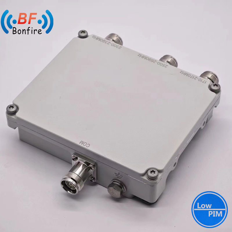 Triplexer RF Diplexer 1710-1880 1920-2170 2300-2400 2500-2700MHz Combinador doble con conector femenino DIN