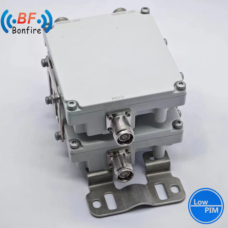 1710-1880 1920-2170 2300-2400 2500-2700MHz Triplexador RF Diplexador Combinador de banda doble