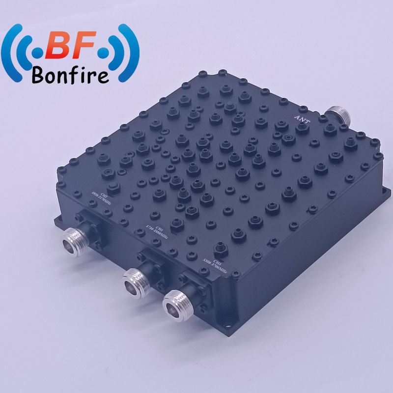 HLQ-XXXXX Combinador de tres bandas 1710-1880 1920-2170 3300-3700MHz con 4.3-10-F DIN-F N-F