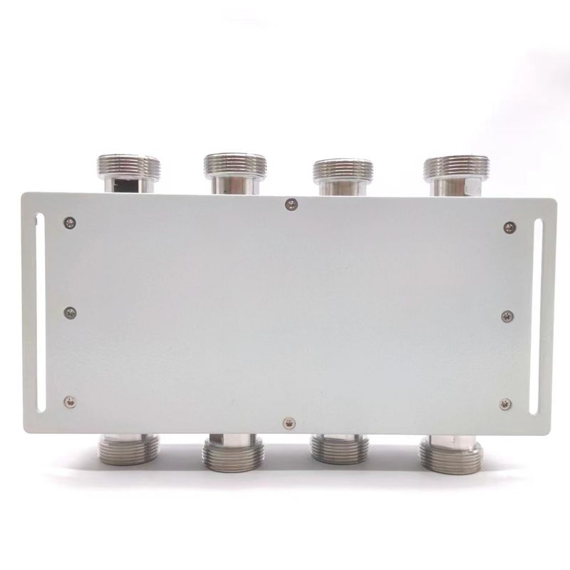 Acoplador híbrido de RF 4 en 4 de 698-4000MHz DIN-F con 2.000 kg de peso bruto del paquete