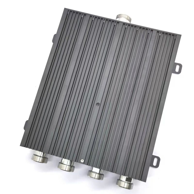 698-3800MHz 4 en 1 de baja Pim acoplador híbrido DIN-F con capacidad IP65 interior / exterior
