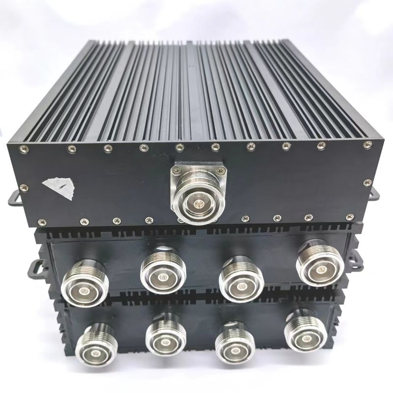 Acoplador híbrido de 150 dBc para telecomunicaciones 4 en 1 de 698-3800MHz Interfaz DIN-F
