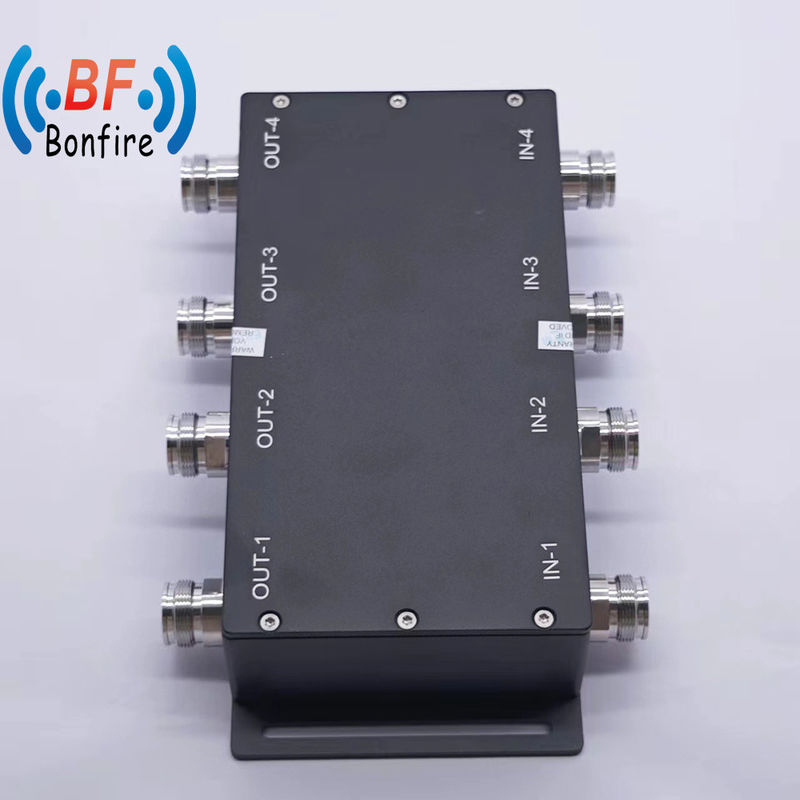 698-3800MHz Low Pim 2X2 Combinador híbrido 4.3-10 Combinador híbrido femenino para banda ancha