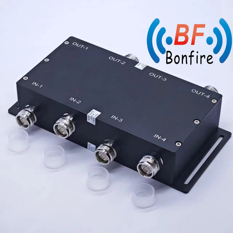 Combinador para interior/exterior IP65 698-3800MHz RF 4X4 acoplador híbrido 4.3-10 Hembra