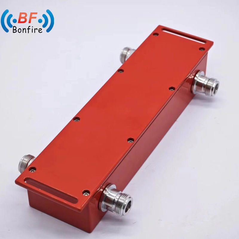 4.3-10-F/DIN-F/N-F 90 grados RF acoplador híbrido 698-4000MHz banda VHF 3dB combinador híbrido