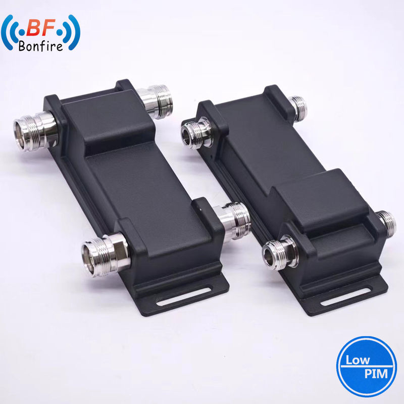 100W 90 grados 3dB RF acoplador híbrido 698-4000MHz Combinador híbrido IP60 N Tipo femenino Rojo