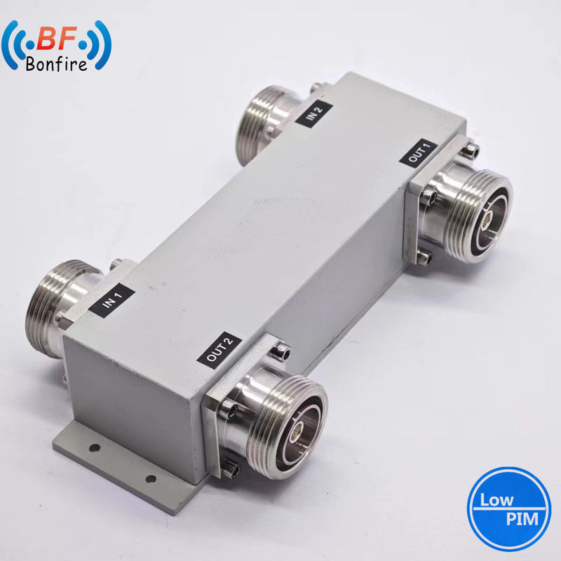 698-4000MHz 3dB 2X2 Combinador híbrido acoplador híbrido 7/16DIN Femenino para Ibs Bts Das Easy