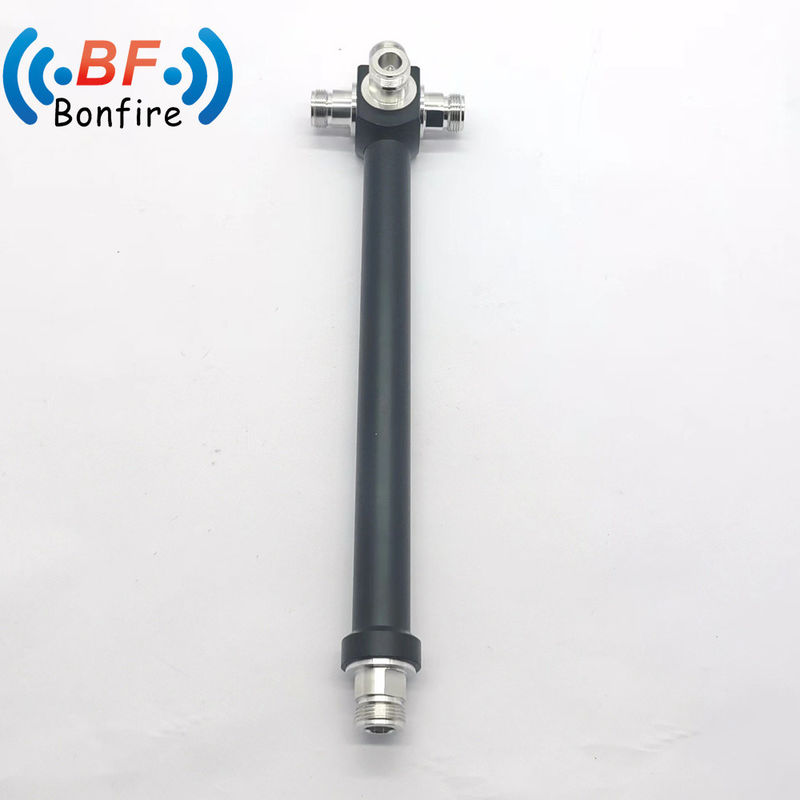 Adaptador de energía de 3 vías personalizado de 350-3800MHz con conector 4.3/10 GFQ-XXXXXX en gris
