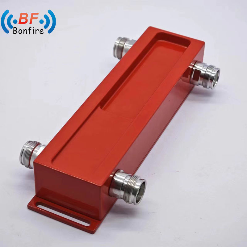 698-4000MHz Low Pim 3dB acoplador híbrido para 4.3-10 Hembra 2 en 2 fuera combinador híbrido de RF