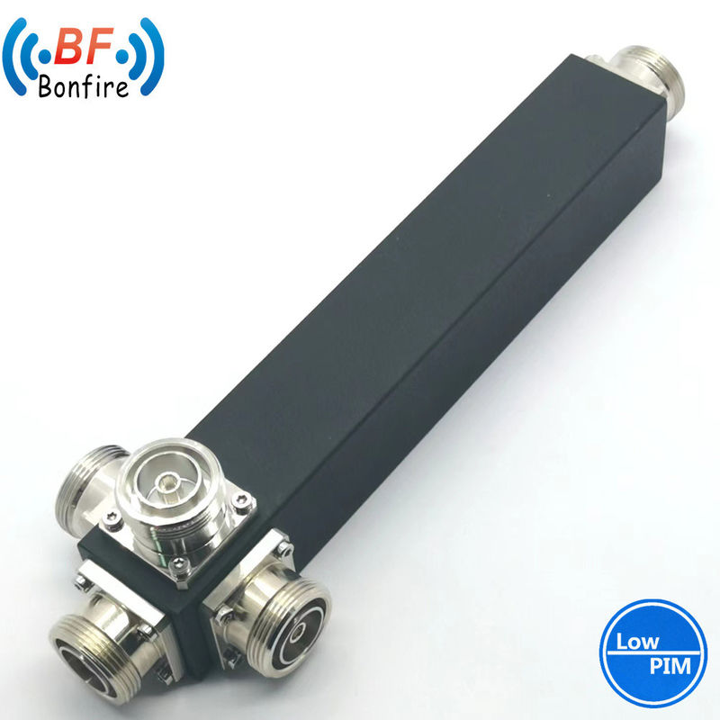 Red 5g 698-4000MHz Divididor de potencia de cavidad de 2 vías con interfaz N-F/4.3-10-F/DIN-F