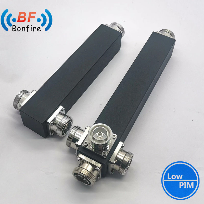 Divididor de potencia de RF de dos vías redondas reactivas/Splitter de potencia GFQ-XXXXXX 698-3800MHz Negro