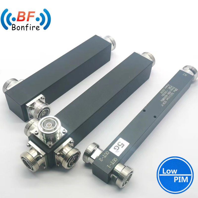 Componente pasivo de PIM bajo 698-3800MHz Dividor de potencia de 3 vías -160dbc 4310f Interfaz N-F