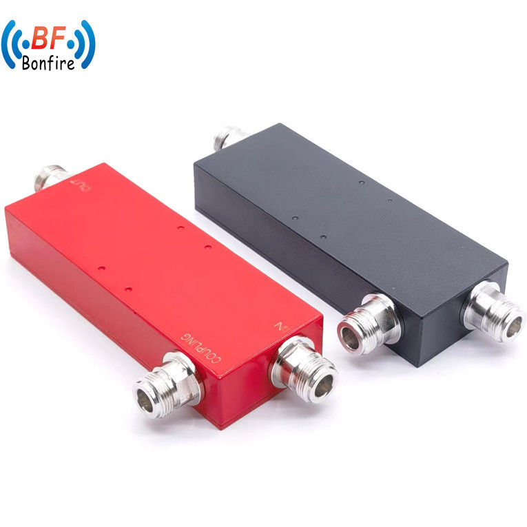 Paquete Peso bruto 0.200kg Personalizado 698-2700MHz N-F acoplador rojo 3dB 5dB 10dB 12dB