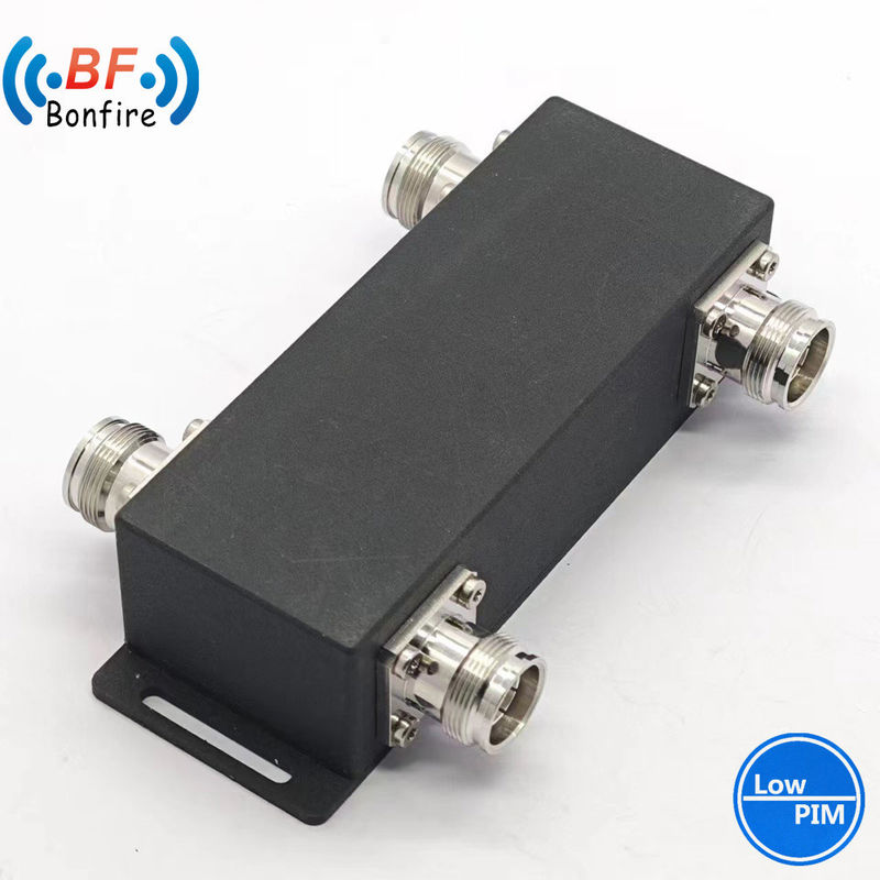 Combinador de acoplamiento híbrido IP65 2X2 RF para interiores y exteriores 617-3800MHz -160dbc NF con Pim bajo