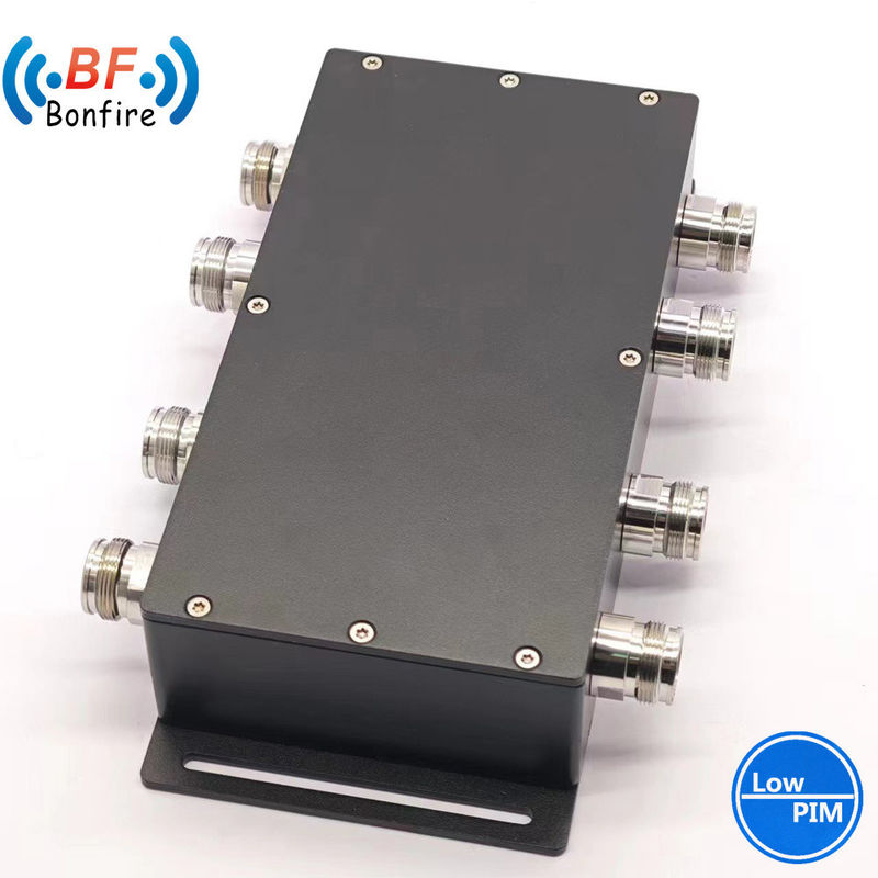 4.3-10-F/DIN-F/N-F Interfaz VHF RF Combinador híbrido 698-3800MHz Acoplador híbrido de 4 vías