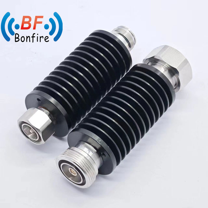 DC-3800MHz 100W 3-30dB Atenuador coaxial RF con conector DIN masculino a DIN femenino