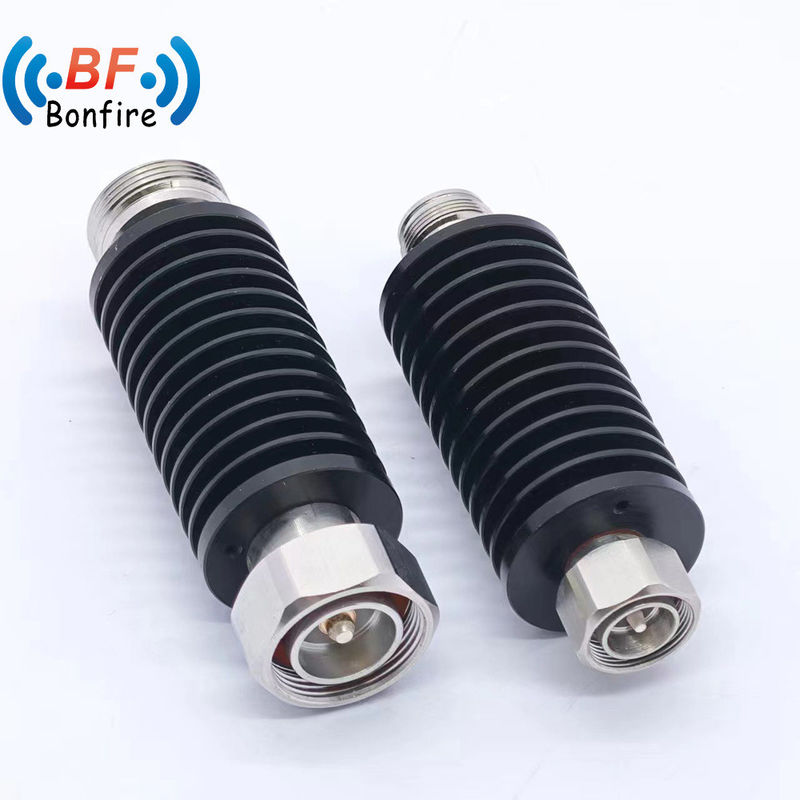 100W DC-3800MHz RF Atenuador coaxial Atenuador variable Atenuador ajustable Negro