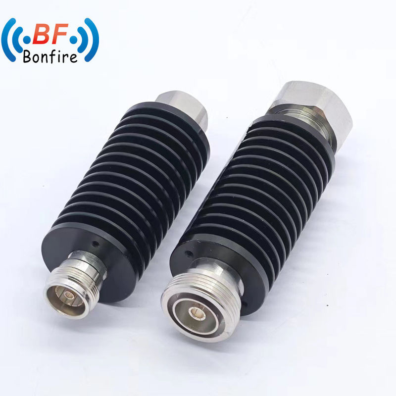 Atenuador de alta potencia de 50W N masculino a N femenino para cable de guía de ondas coaxial de RF DC-3800MHz