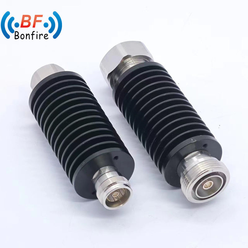 Atenuador fijo coaxial de tipo N de 100 W DC-3800MHz con disipador de calor 3/6/10/20/30/40 dB