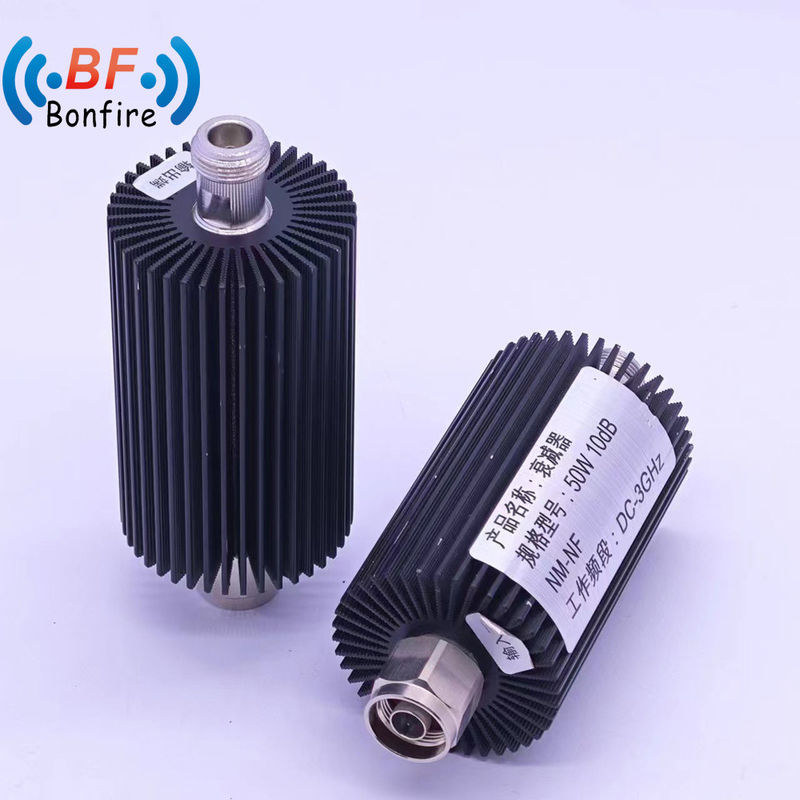 Interfaz en N-M/out N-F Atenuador personalizado RF Atenuador coaxial 5W 3-40 dB Ajustable