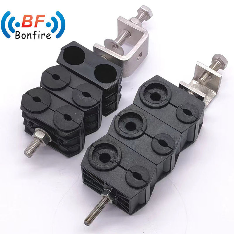 Clampas de cable radiante de 5/8 pulgadas para abrazaderas de cable coaxial Tipo de construcción de agujero único