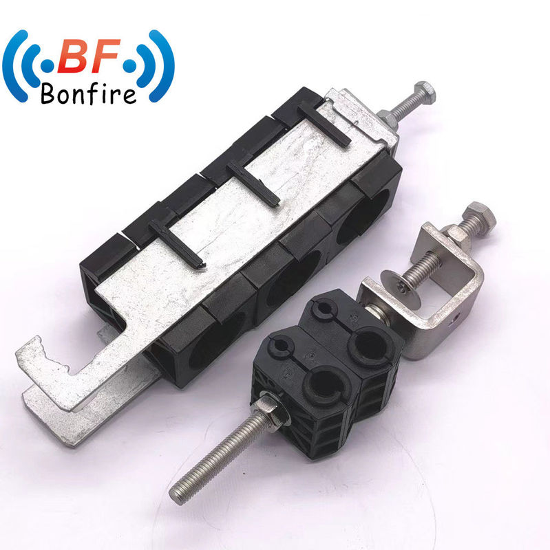 15.00cm * 6.00cm * 1.50cm Paquete 3 Way Feeder Clamp para 5mm Fibra y el cable de energía