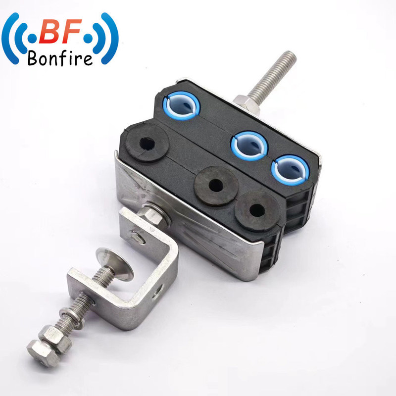 4.5-6mm 2* 7-22mm Clampada de alimentación de cable tipo gancho de tres sillas para proyectos de construcción