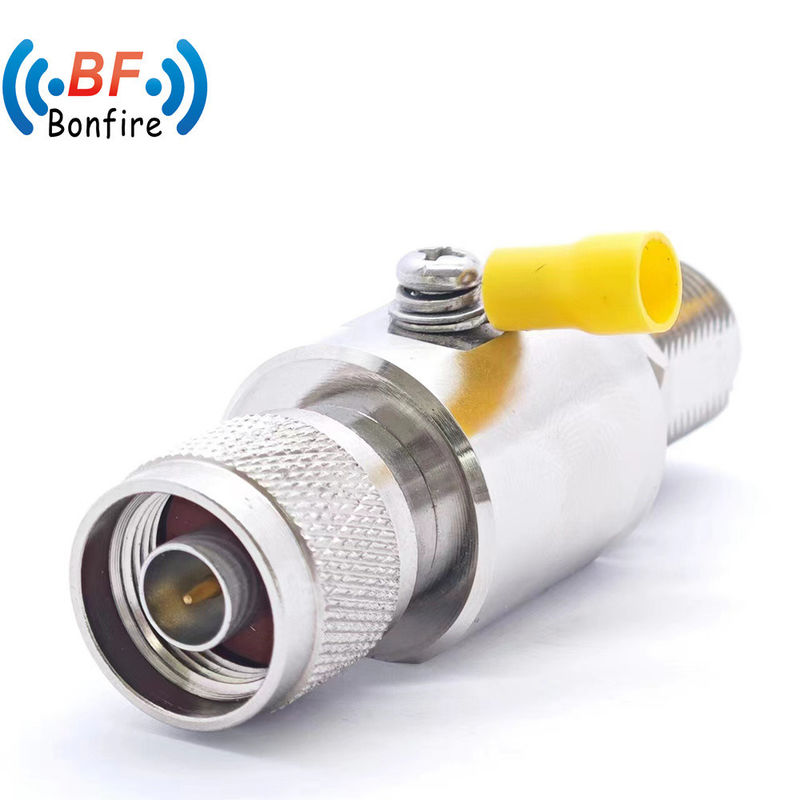 Protector contra las sobrecargas coaxial de RF 698-3800MHz N Pared femenina a N-F Detenedor de rayos