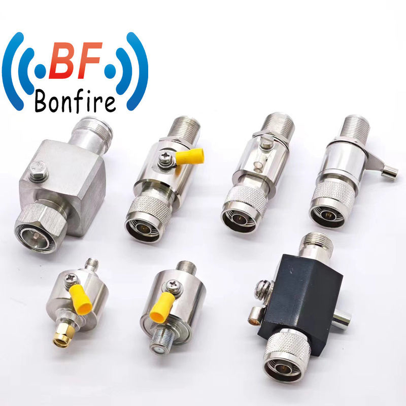 N Conector de conector de cable coaxial DC-6000MHz para protección contra rayos