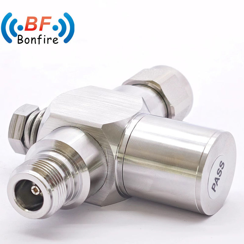 N-F Protector contra las oleadas eléctricas N de mujer a mujer Arrester de oleadas coaxial DC-6000MHz Rojo