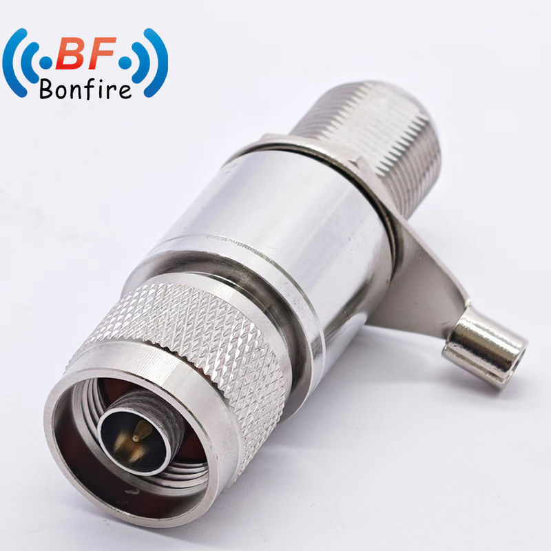 Protector de sobretensiones de RF 3G 698-3800MHz F-F 50ohm Detenedor de rayos 4.3-10-M a 4.3-10-F