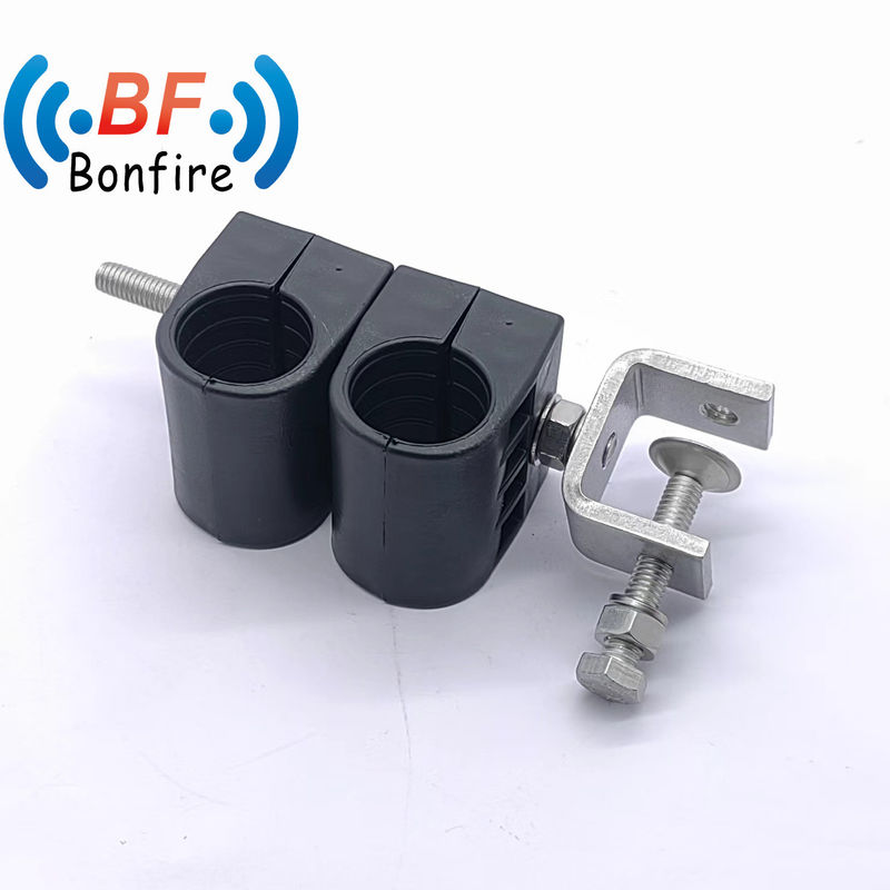 0.410kg Paquete Peso bruto 1/2&quot; y 7/8&quot; Agrafadores de cable doble de agujero único