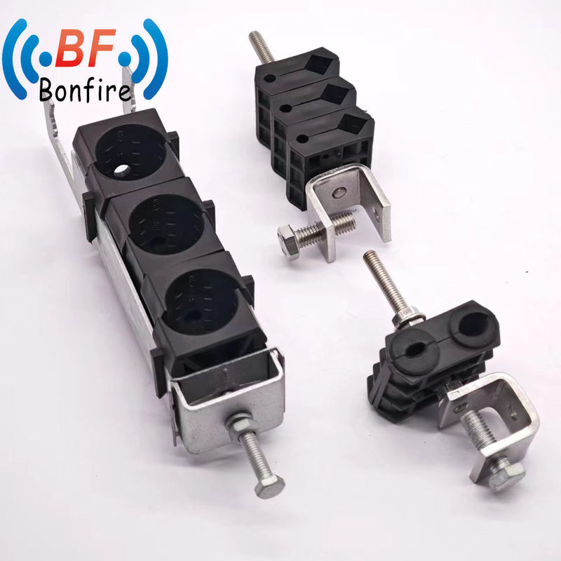 KXK-XXXXX Dispositivo de cable LMR400 de plástico con abrazadera de alimentación 3/8&quot; y abrazadera de cable de plástico