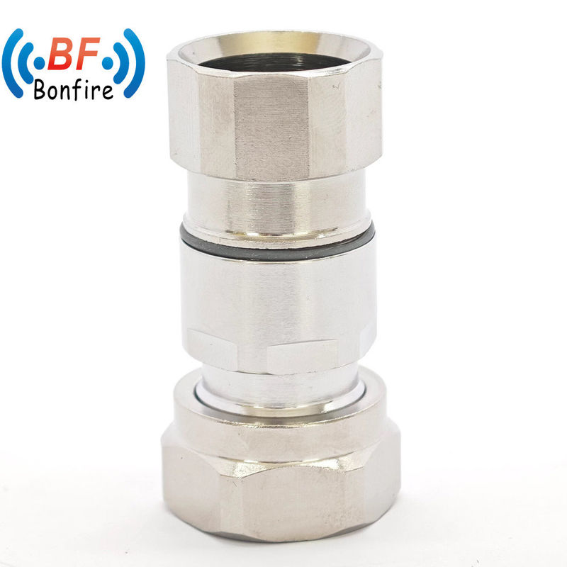 Compatibilidad completa con RoHS y RF 4.3-10 Conector masculino para cable coaxial superflexible de 1/2 &quot;