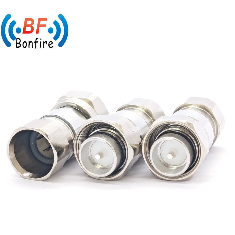 Conector de RF de baja Pim 7.5GHz 716 Femenino para 1/2 de cable ordinario y cumplimiento completo de RoHS