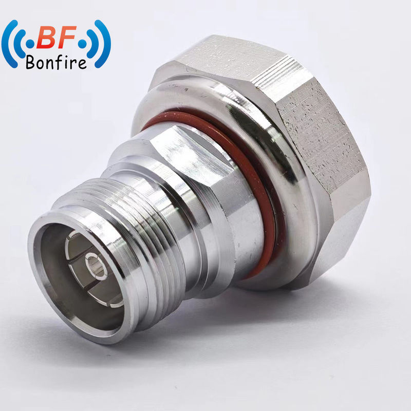 Conector de adaptador RF de baja Pim 4.3-10 masculino a 7/16 DIN femenino con índice de resistencia al agua IP 67