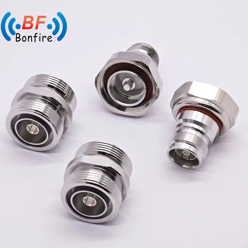 Conector de RF con 7/16 Dinf a 4310f Tipo recto -155dbc DC-4GHz Bajo Vswr Adaptador de RF Rate a prueba de agua IP 67
