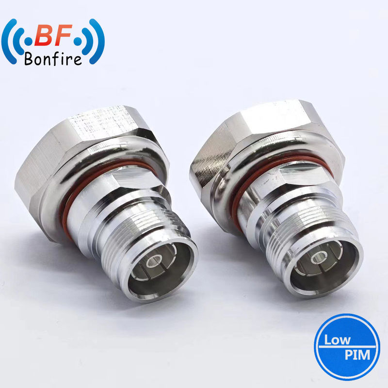 LJQ -XXXXX 4.3-10 Conector coaxial masculino a 7/16 DIN femenino para cable superflexible de 1/2 &quot;